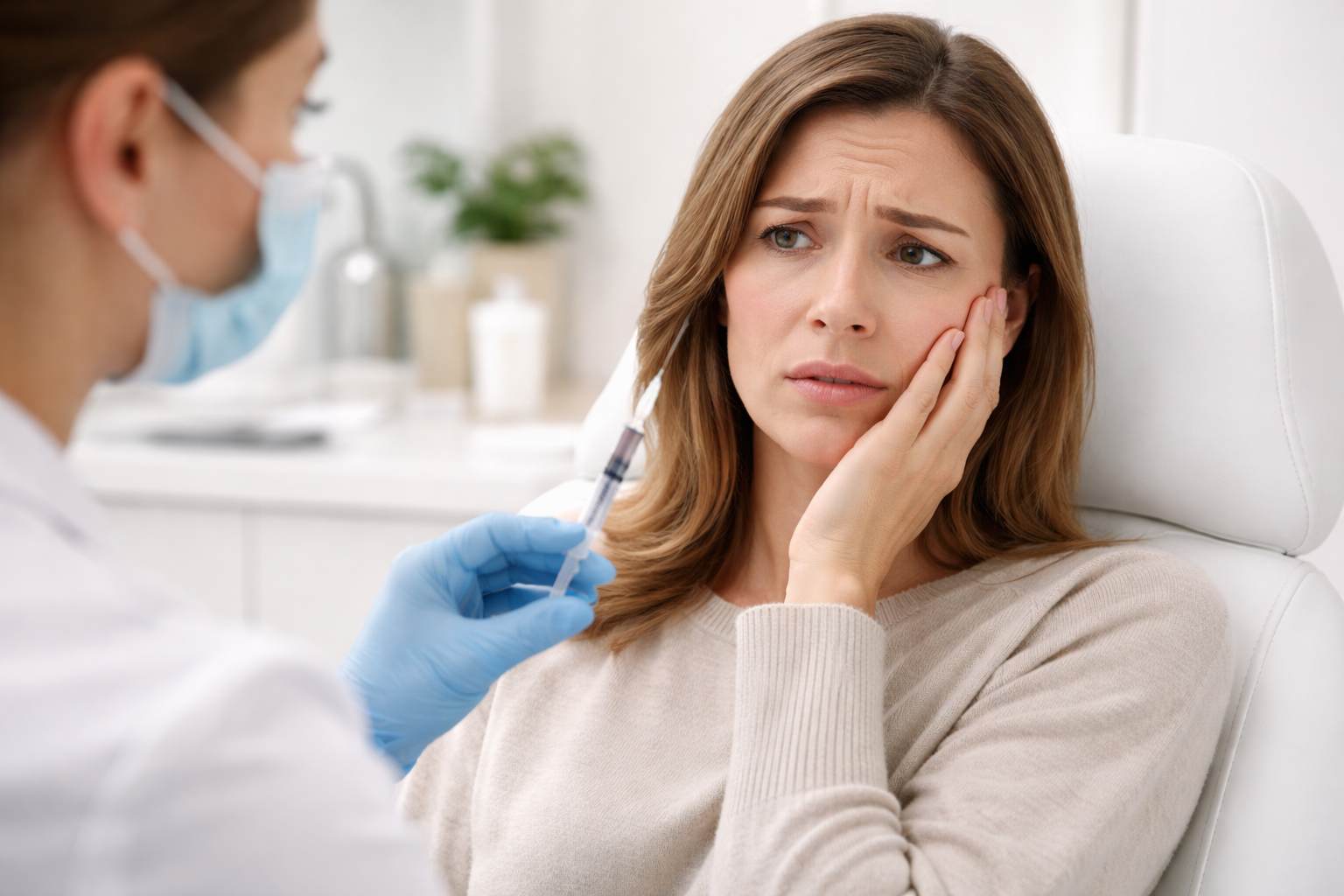 femme qui a peur des injections