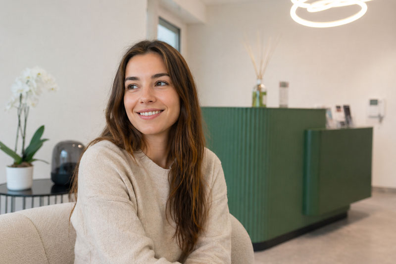 prise en charge d'une patiente lors d'une consultation chez vitae essentiel